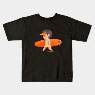 Not impressed surfer boy Kids T-Shirt